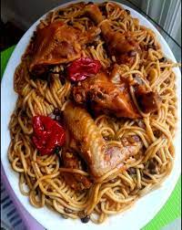 Spaghetti Soumbala au Poulet