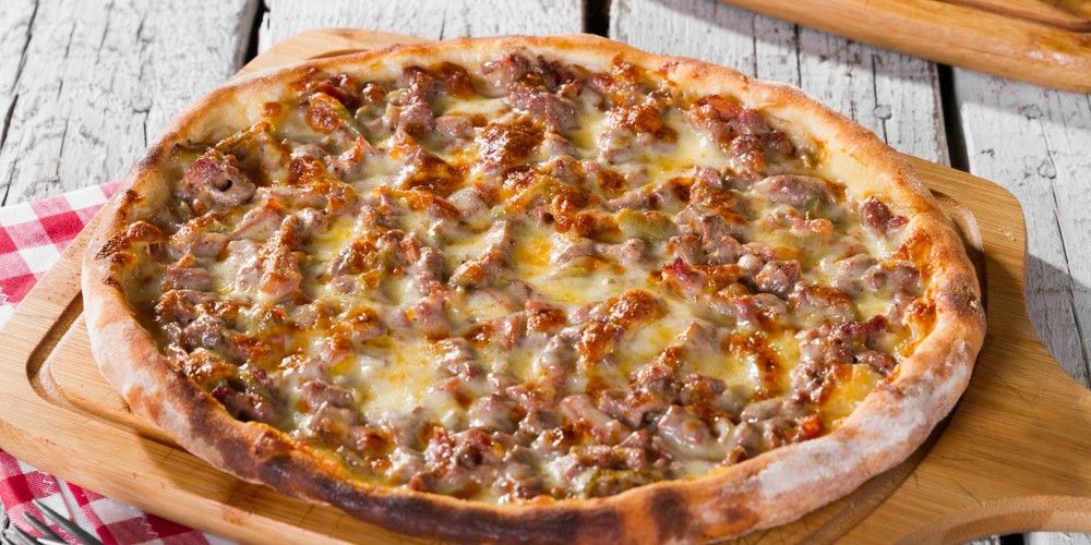 Pizza à la viande hachée